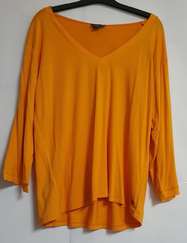 MOD'ELLE PASSION - T-shirt orange à manche longues