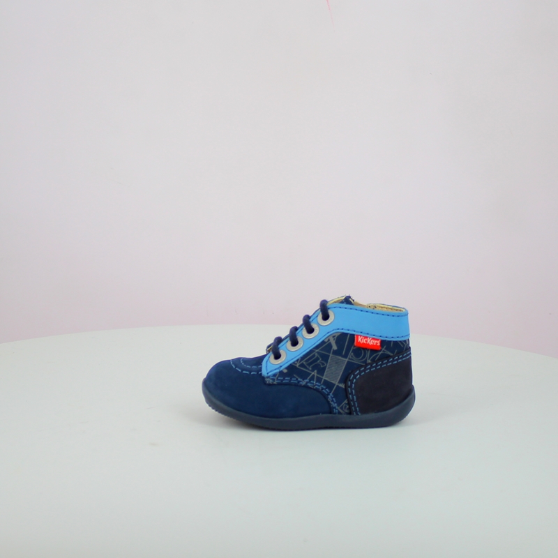 Image du produit : Chaussures garçon KICKERS Bonzip2 bleu